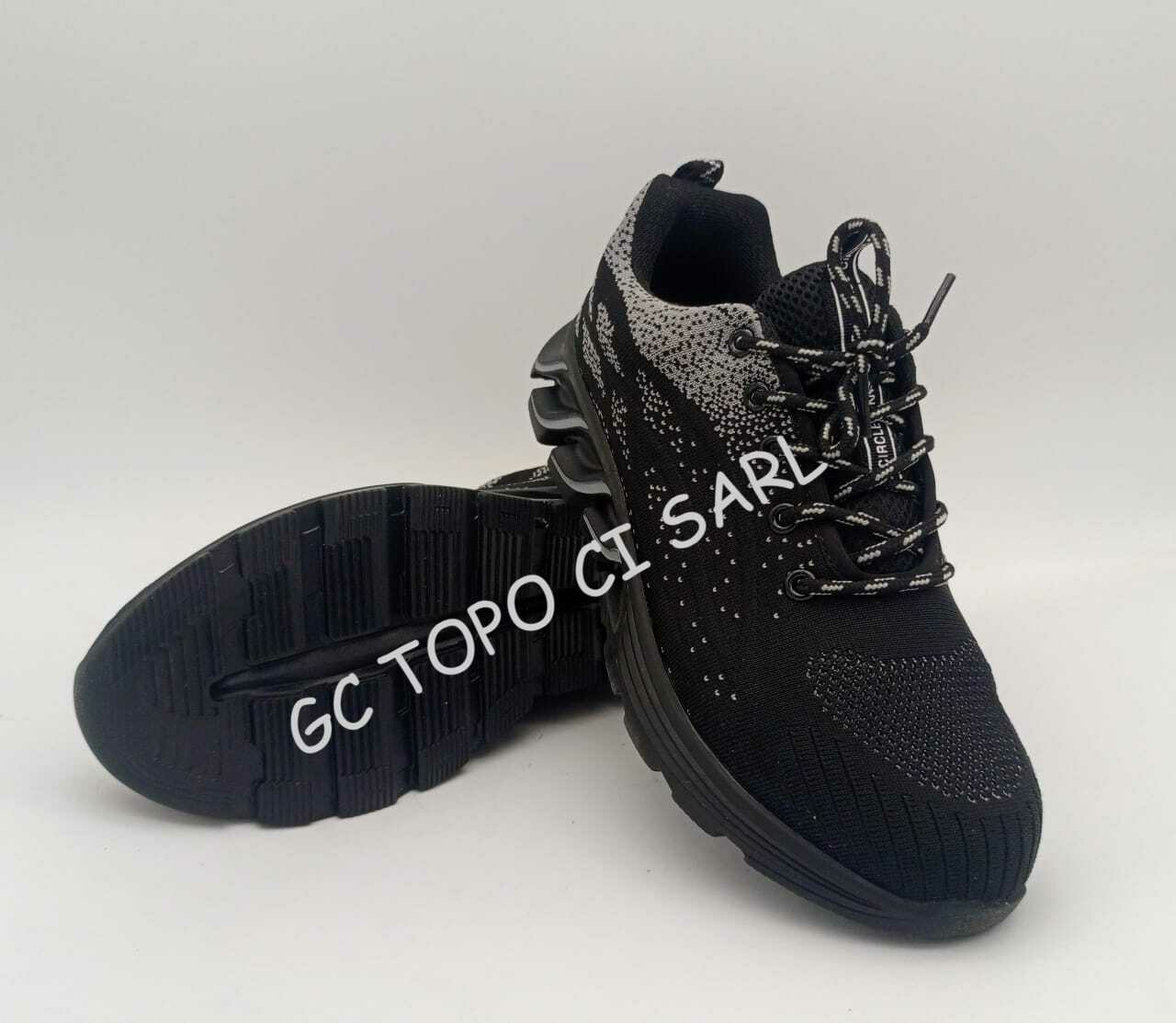 Chaussure de Sécurité Basket type S1P/9017 noir Taille N°39