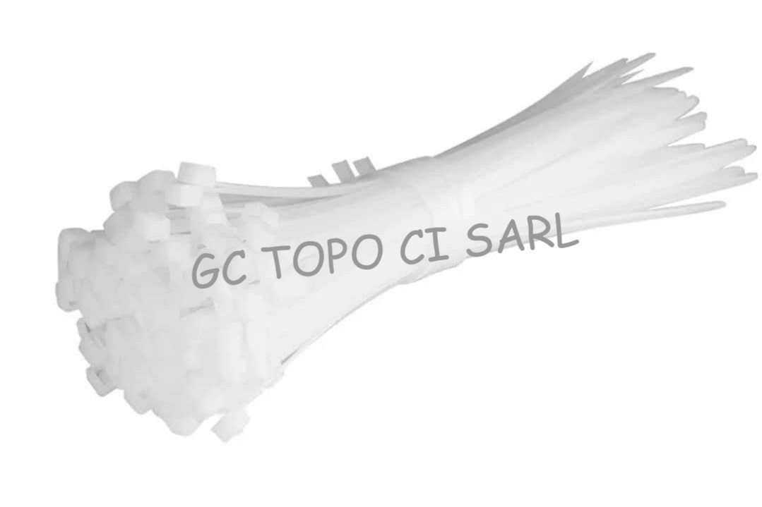 Attache cable en nylon 7.6mmX400mm (Lot de 100 pcs)