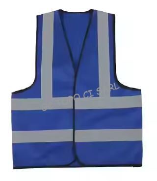 Chasubles 4 bandes Hi Viz Bleu